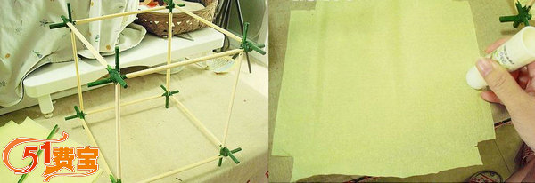 旧筷子怎么用来做漂亮的中国风纸扎灯笼